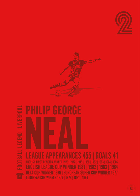 Phil Neal Liverpool Legend Print