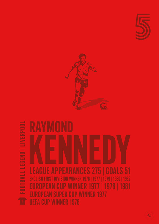 Ray Kennedy Liverpool Legend Print