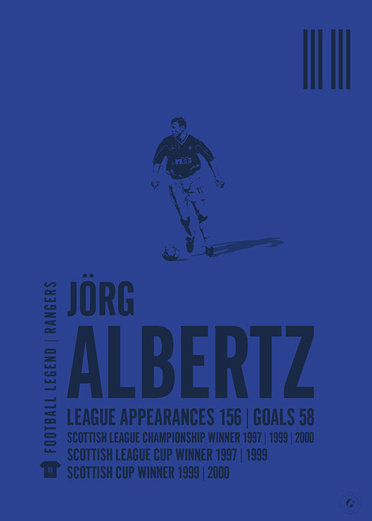Jorg Albertz Rangers Legend Print