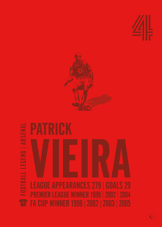 Patrick Vieira Arsenal Legend Print