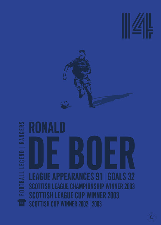 Ronald De Boer Rangers Legend Print