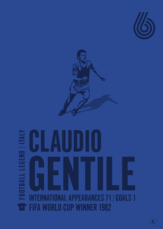 Claudio Gentile Italy Legend Print