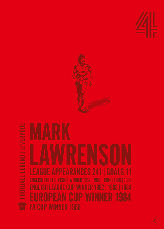Mark Lawrenson Liverpool Legend Print