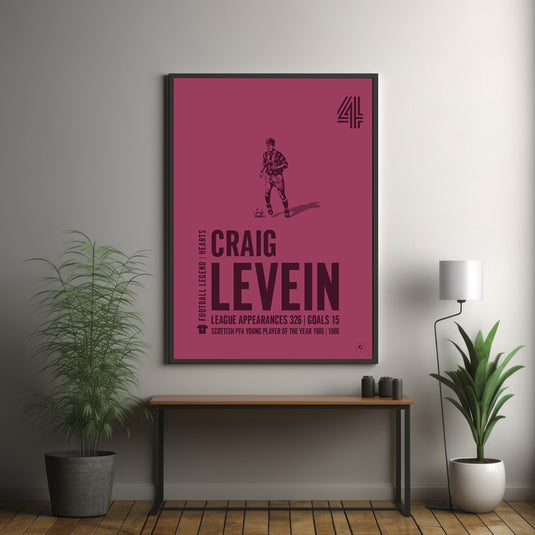 Craig Levein Heart of Midlothian Legend Print