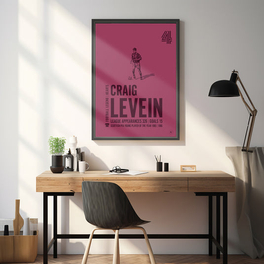 Craig Levein Heart of Midlothian Legend Print