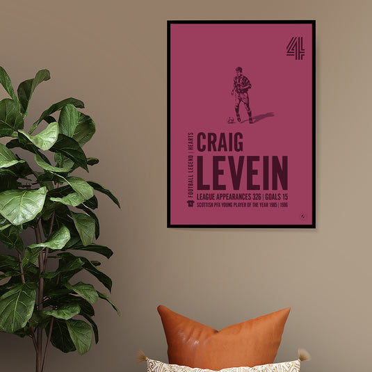 Craig Levein Heart of Midlothian Legend Print