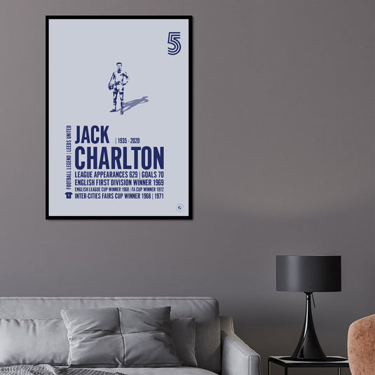 Jack Charlton Leeds United Legend Print