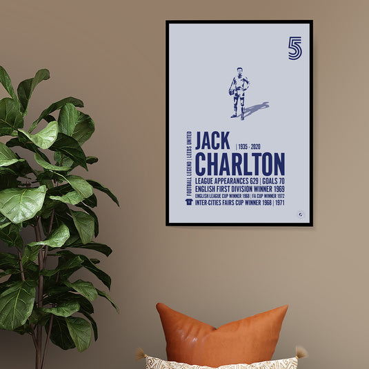 Jack Charlton Leeds United Legend Print