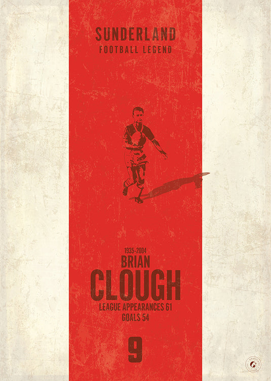 Póster de Brian Clough (banda vertical)