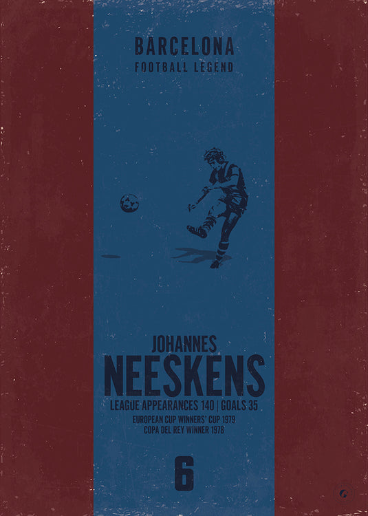 Johan Neeskens Barcelona Heritage Stripes Print