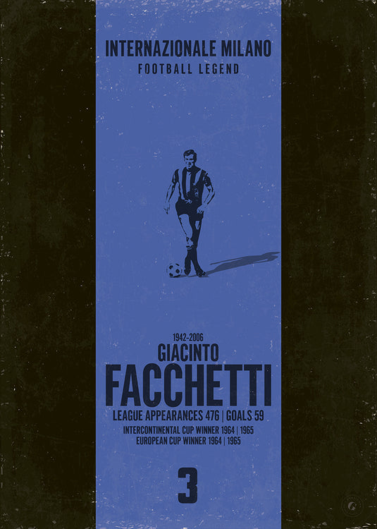 Giacinto Facchetti Inter Milan Heritage Stripes Print