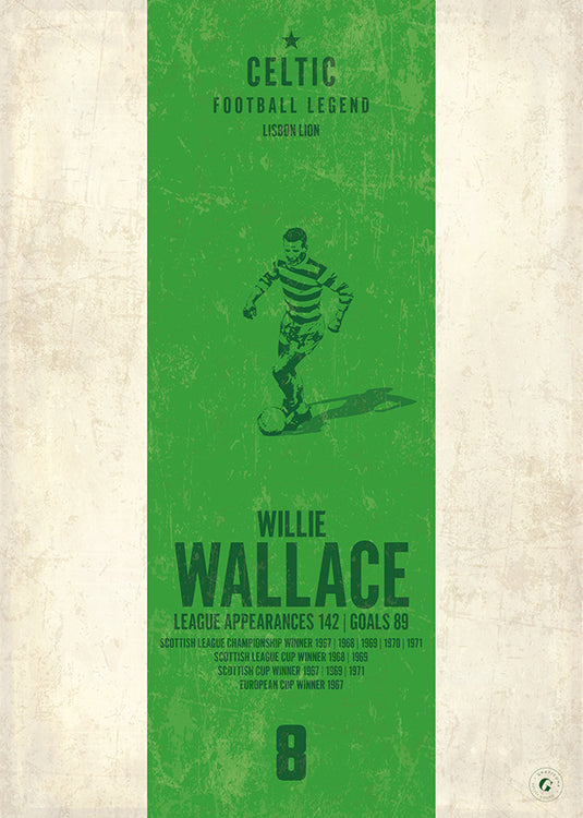 Willie Wallace Celtic Heritage Stripes Print