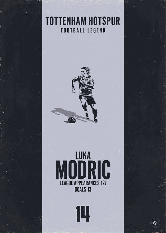 Luka Modric Tottenham Hotspur Heritage Stripes Print