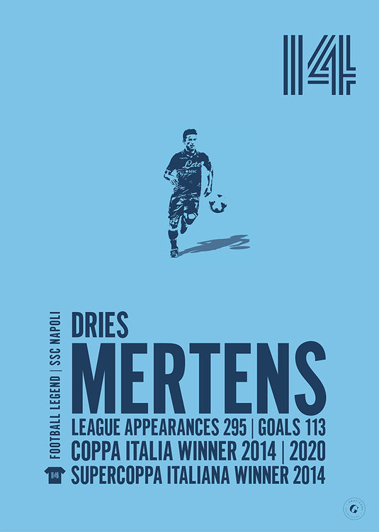 Dries Mertens SSC Napoli Legend Print