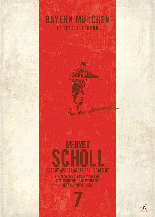 Mehmet Scholl Bayern Munich Heritage Stripes Print