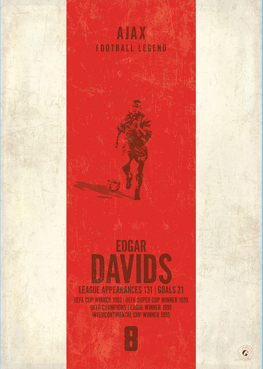 Affiche Edgar Davids (bande verticale)