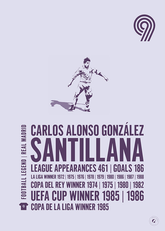 Santillana Real Madrid Legend Print