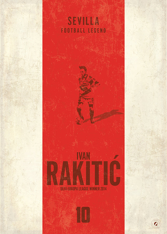 Cartel Ivan Rakitic (Banda Vertical) - Sevilla
