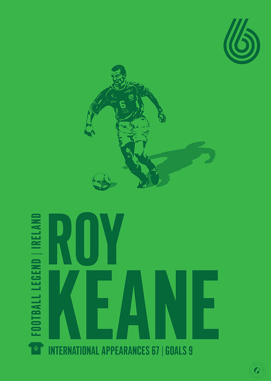 Roy Keane Ireland Legend Print
