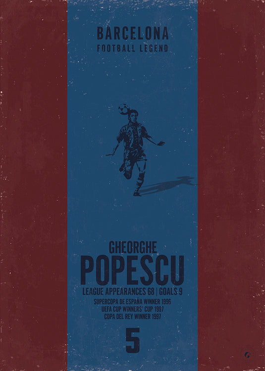 Gheorghe Popescu Affiche (Bande verticale)