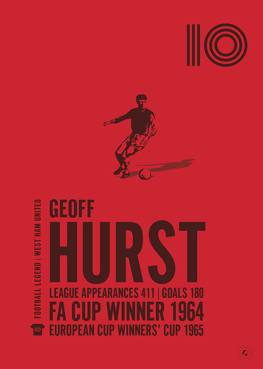 Geoff Hurst West Ham United Legend Print