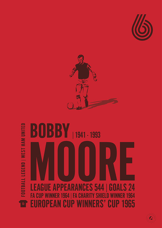 Bobby Moore West Ham United Legend Print
