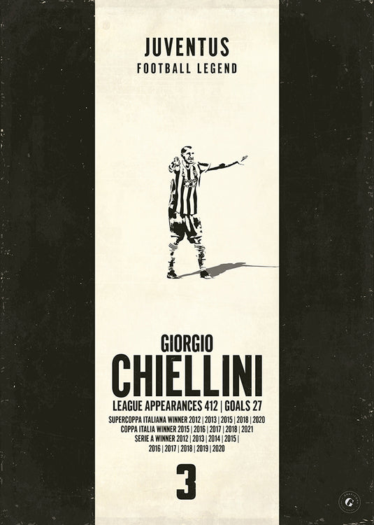 Affiche Giorgio Chiellini (bande verticale)