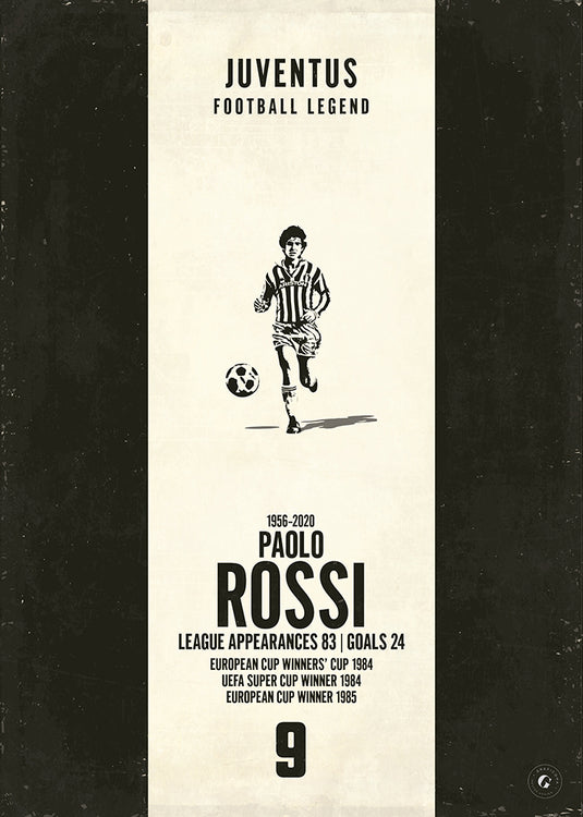 Paolo Rossi Juventus Heritage Stripes Print