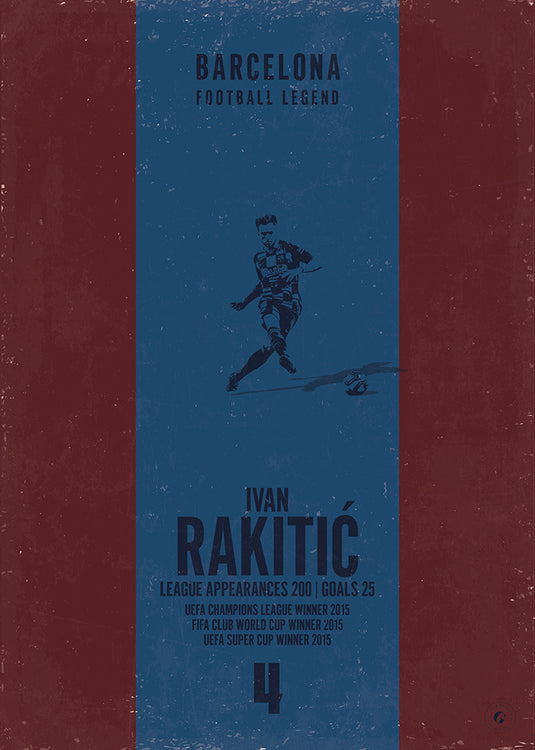 Affiche Ivan Rakitic (bande verticale)