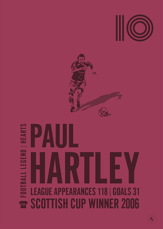 Paul Hartley Heart of Midlothian Legend Print