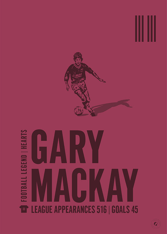 Gary Mackay Heart of Midlothian Legend Print