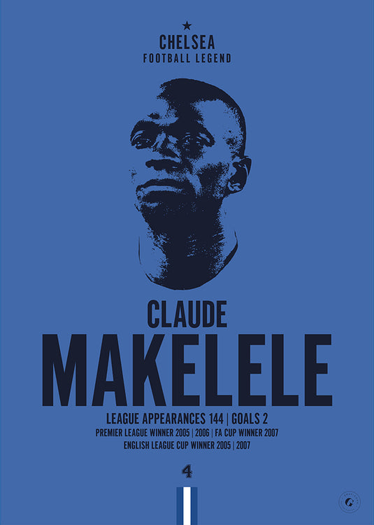 Póster Cabeza de Claude Makelele - Chelsea