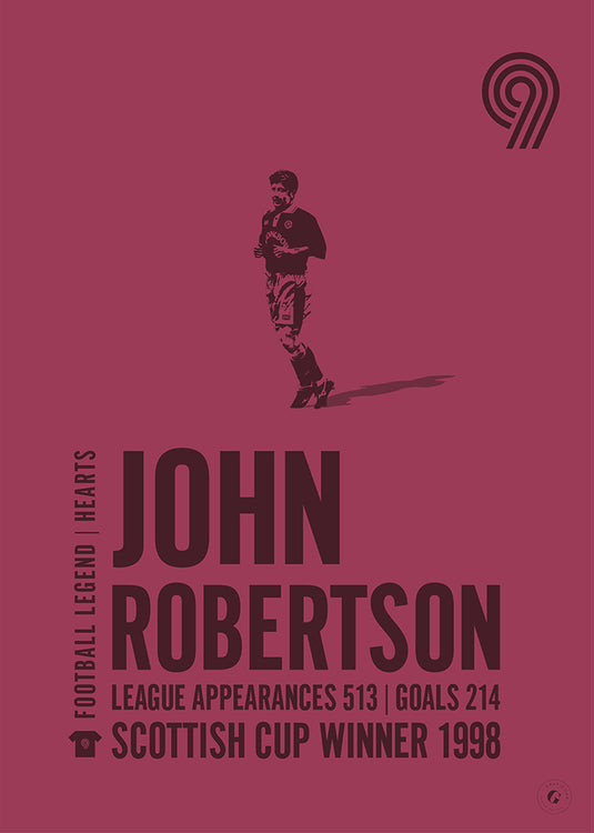 John Robertson Heart of Midlothian Legend Print