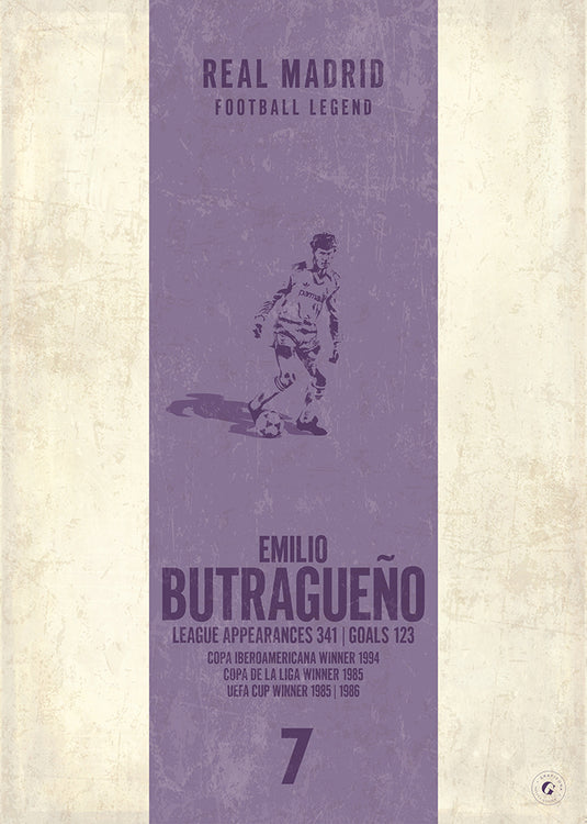 Affiche Emilio Butragueno (bande verticale)