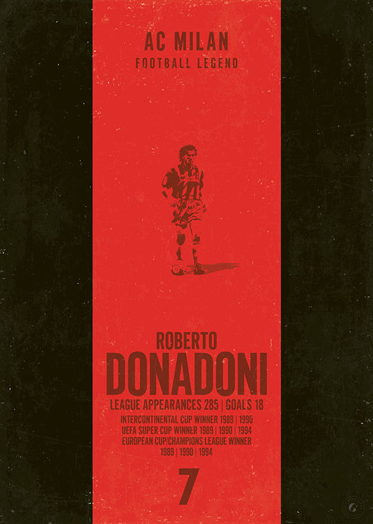 Roberto Donadoni AC Milan Heritage Stripes Print