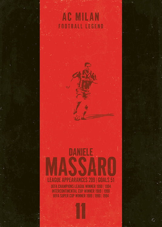 Affiche Daniele Massaro (bande verticale)