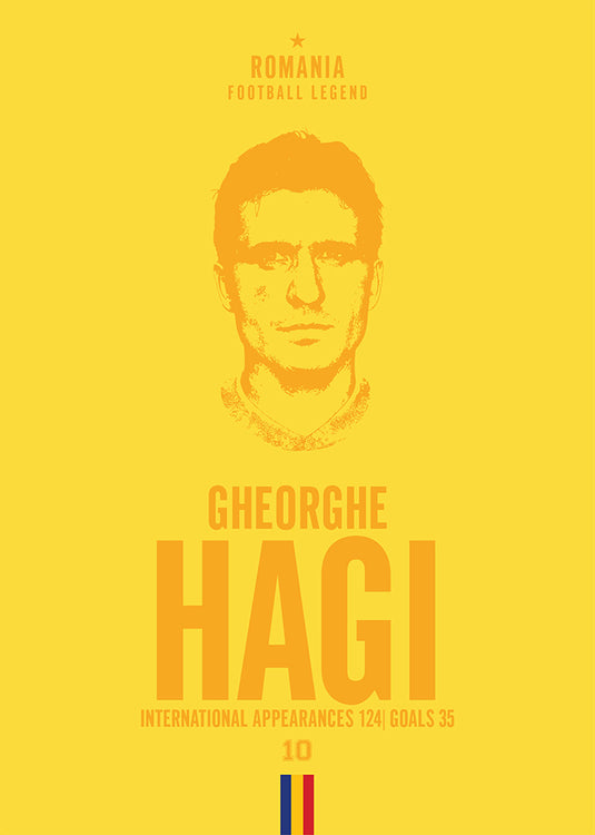 Cabeza de Gheorghe Hagi Póster