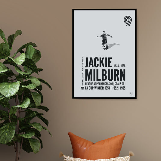 Jackie Milburn Newcastle United Legend Print