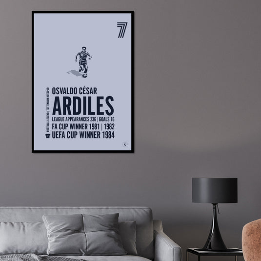 Osvaldo Ardiles Tottenham Hotspur Legend Print