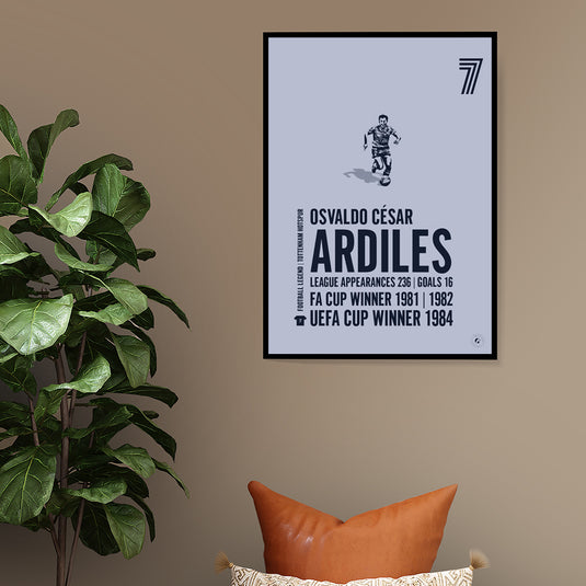 Osvaldo Ardiles Tottenham Hotspur Legend Print