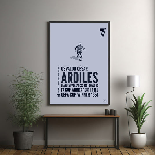 Osvaldo Ardiles Tottenham Hotspur Legend Print