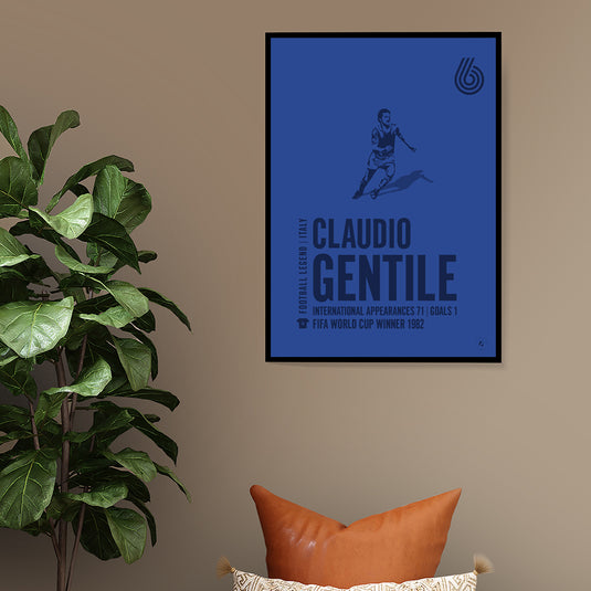 Claudio Gentile Italy Legend Print