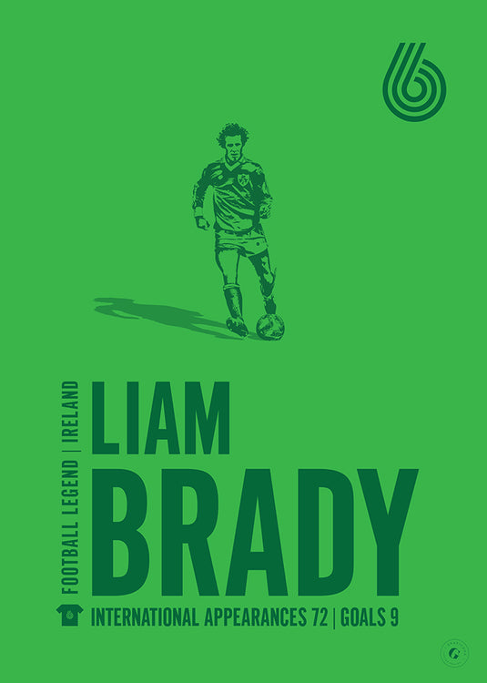 Liam Brady Ireland Legend Print