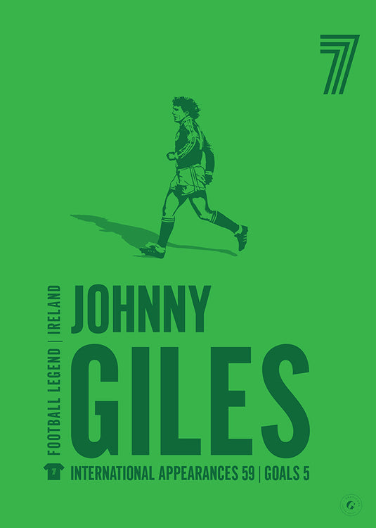 Johnny Giles Ireland Legend Print