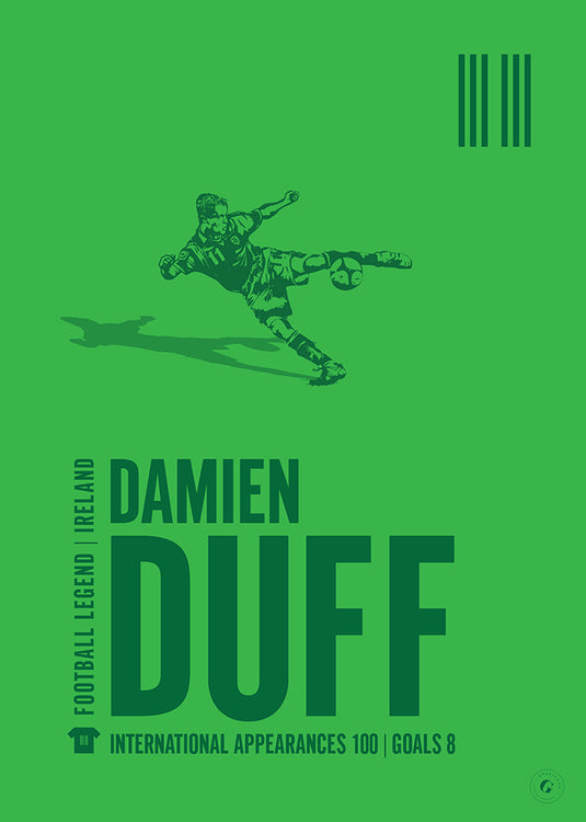 Damien Duff Ireland Legend Print