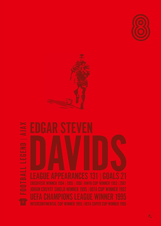 Edgar Davids Poster - Ajax