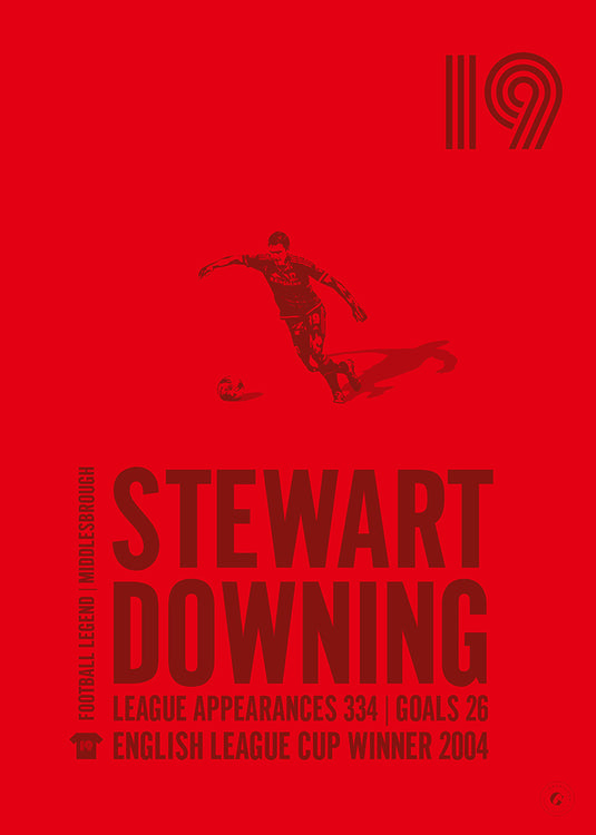 Stewart Downing Middlesbrough Legend Print