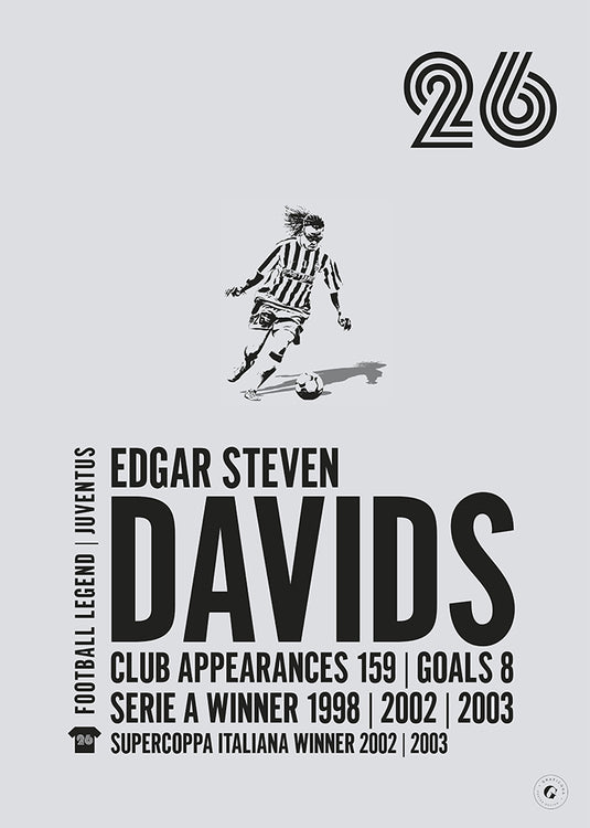 Edgar Davids Juventus Legend Print