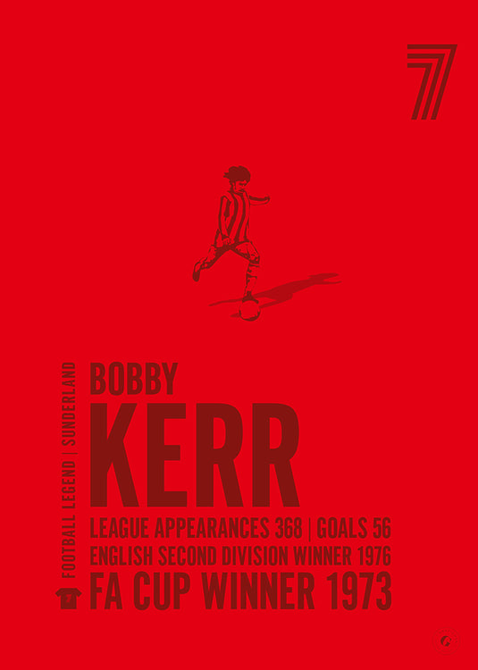 Bobby Kerr Sunderland Legend Print
