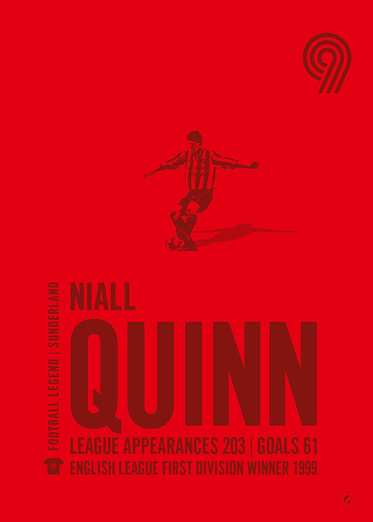 Niall Quinn Sunderland Legend Print